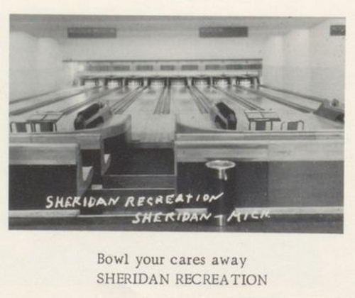 Sheridan Lanes - 1960 Sheridan High School Yearbook